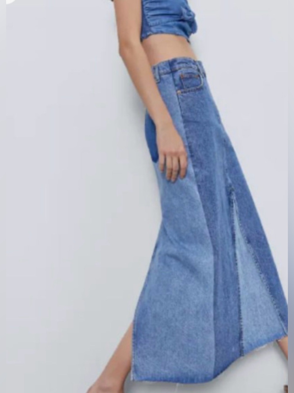 ZARA PREMIUM THE ‘90S DENIM SKIRT